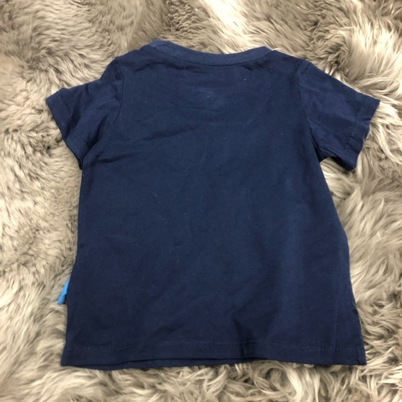 First Impressions | Boy's Short Sleeve T-Shirt | Worm & Fish | Blue | 18 Months - Picture 2 of 2